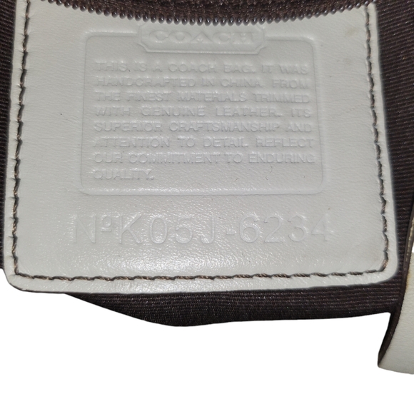 COACH VINTAGE Signature Gallery Canvas Jacquard Satchel Tote Handbag Purse - Picture 9 of 16